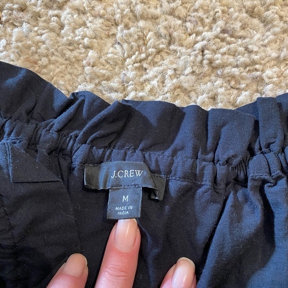 J.Crew Women’s Halter Tie Mini Tiered Dress in Black Size M Vacation Sundress - Picture 5 of 9